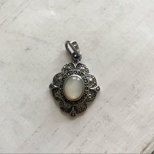 VTG 925 Deco Marcasite pendant